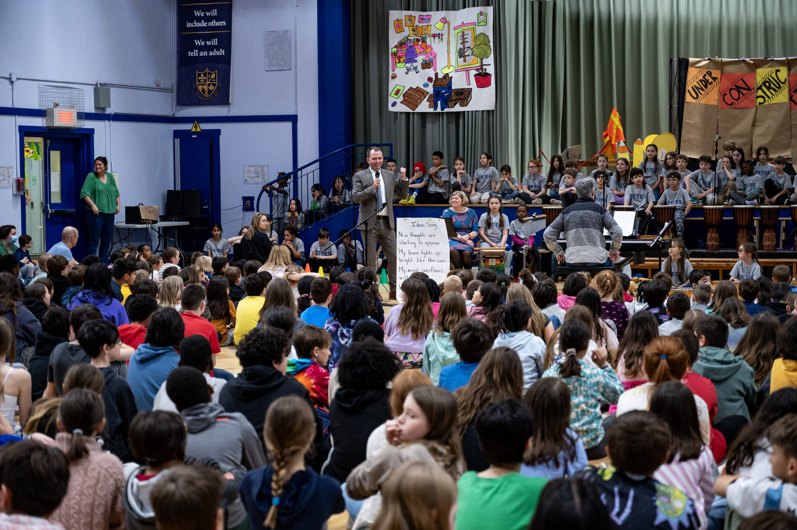 Principal David McFall proudly introduces this year's performance