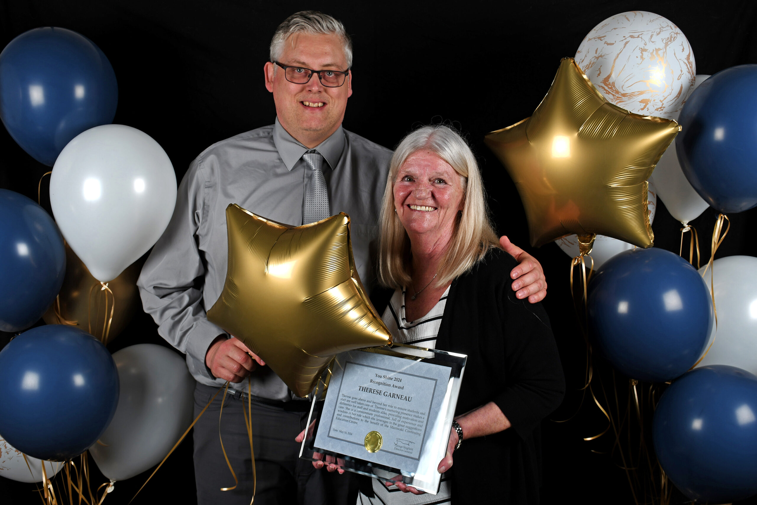Photos style photobooth des gagnants avec leurs proposants