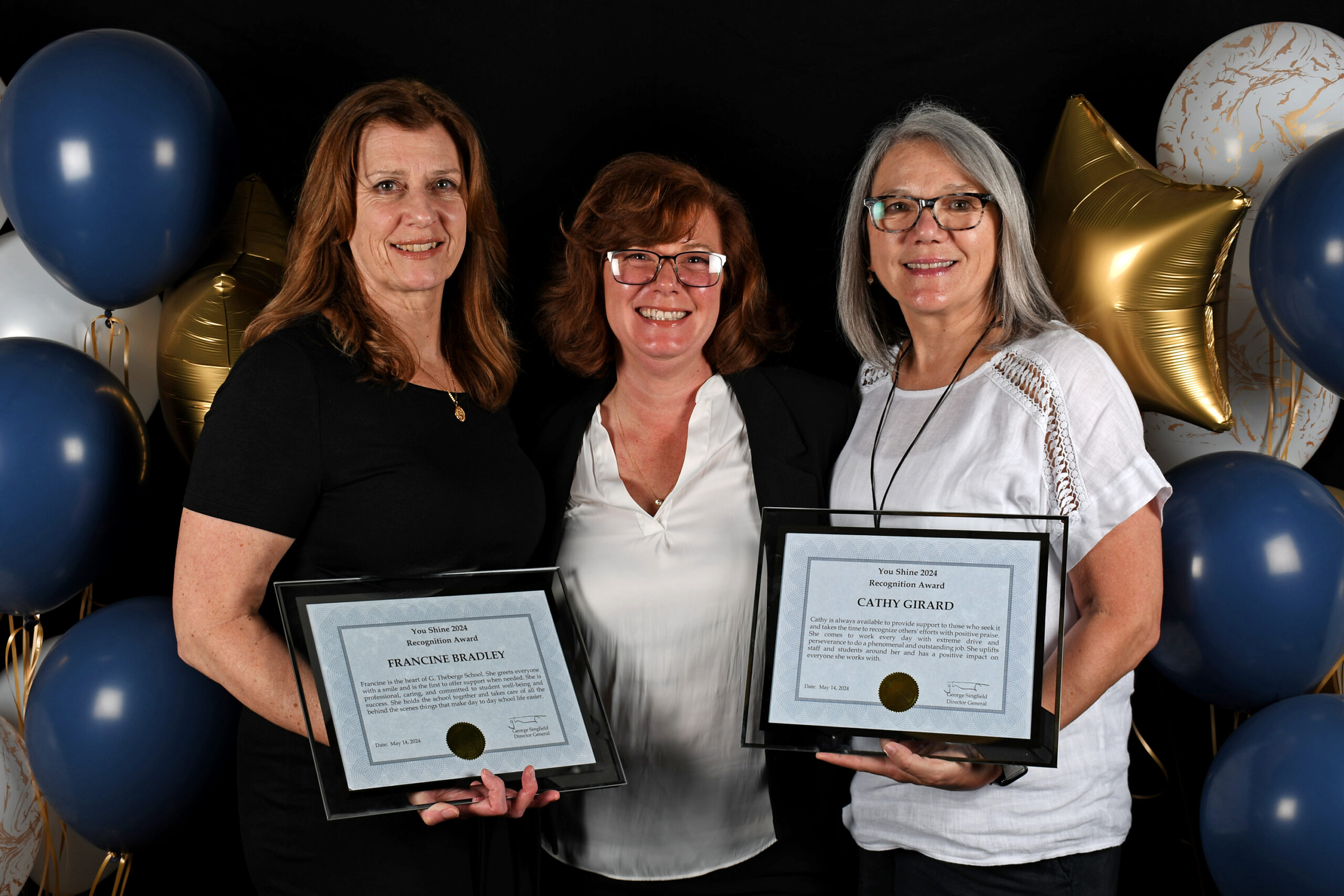 Photos style photobooth des gagnants avec leurs proposants
