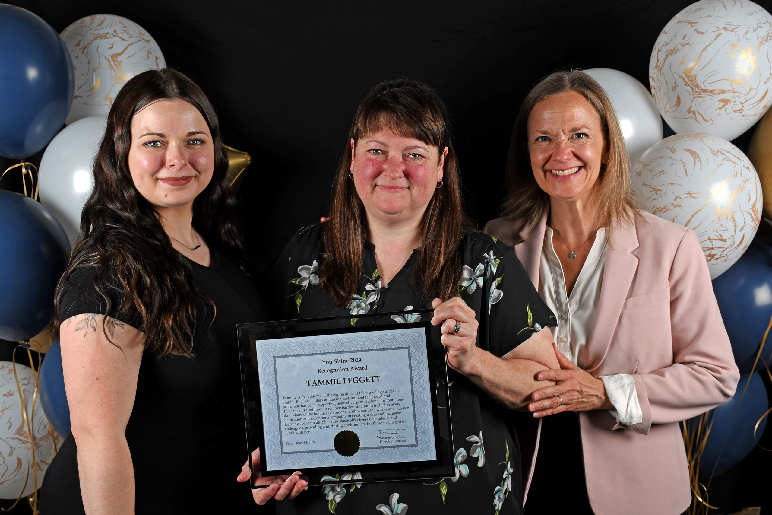 Photos style photobooth des gagnants avec leurs proposants