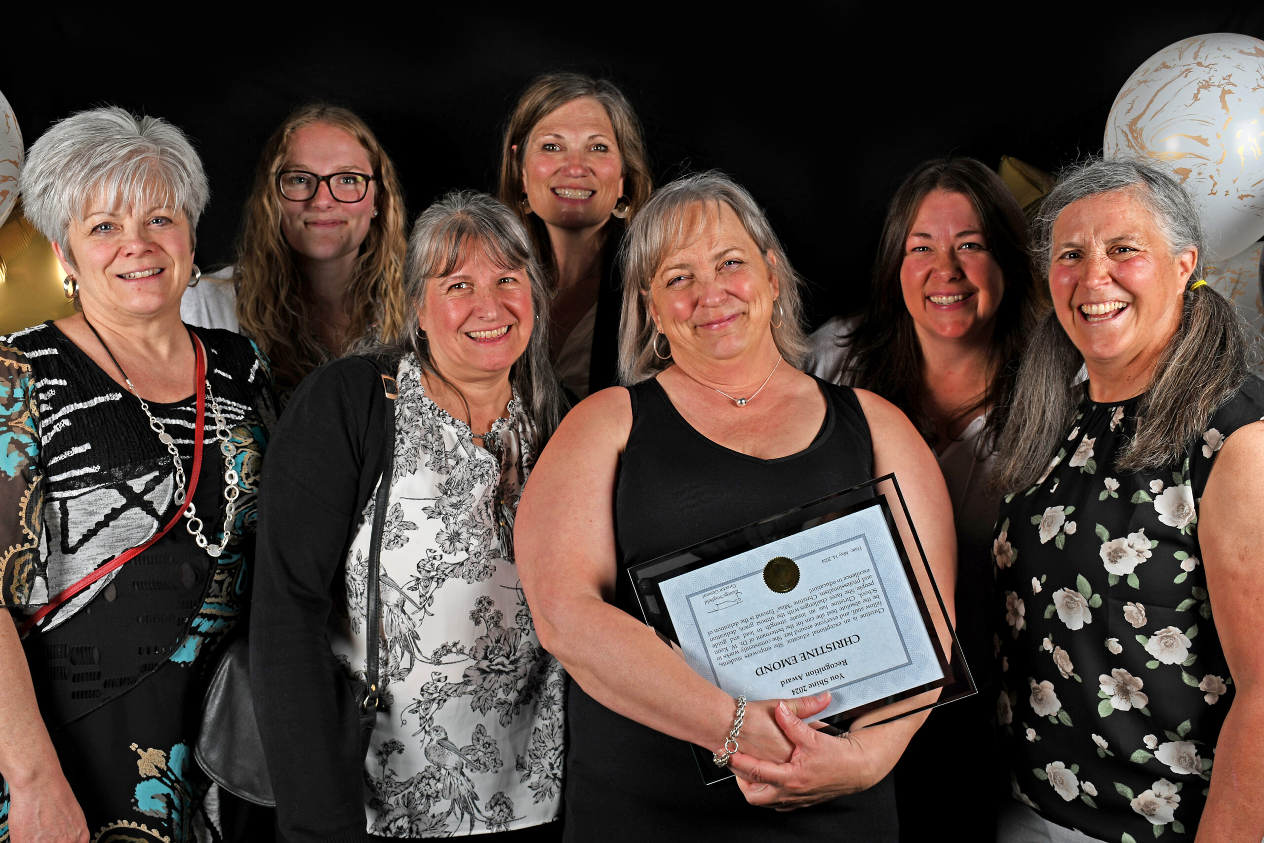 Photos style photobooth des gagnants avec leurs proposants