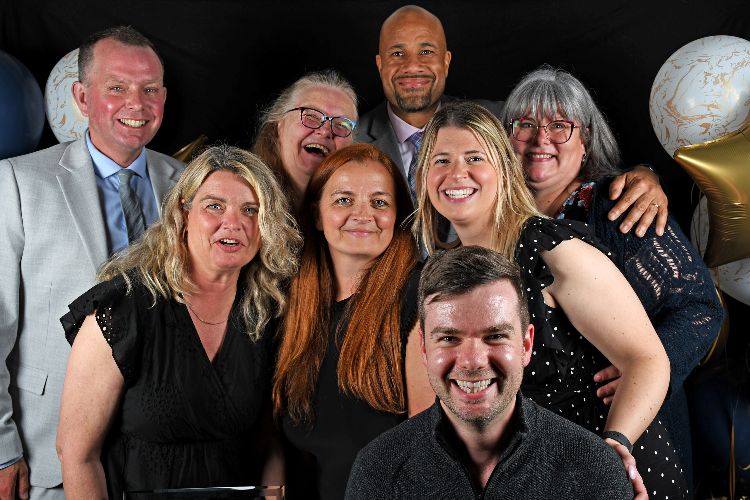 Photos style photobooth des gagnants avec leurs proposants